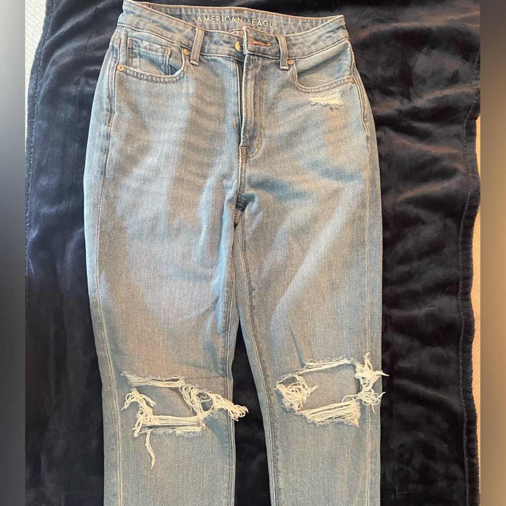 American eagle mom jean size 0